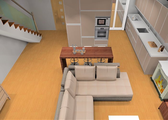 Reformas de Cocinas v1-diseno-cocina-salon